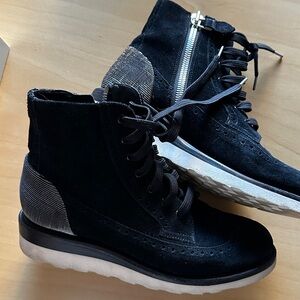 Mr. Harrison Black Suede Boots by The Office of Angela Scott